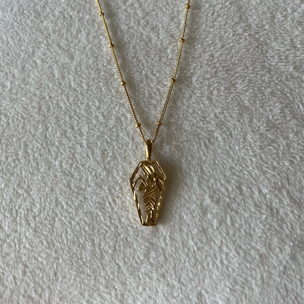 🤍 euc | child of wild | Egyptian coffin pendant necklace